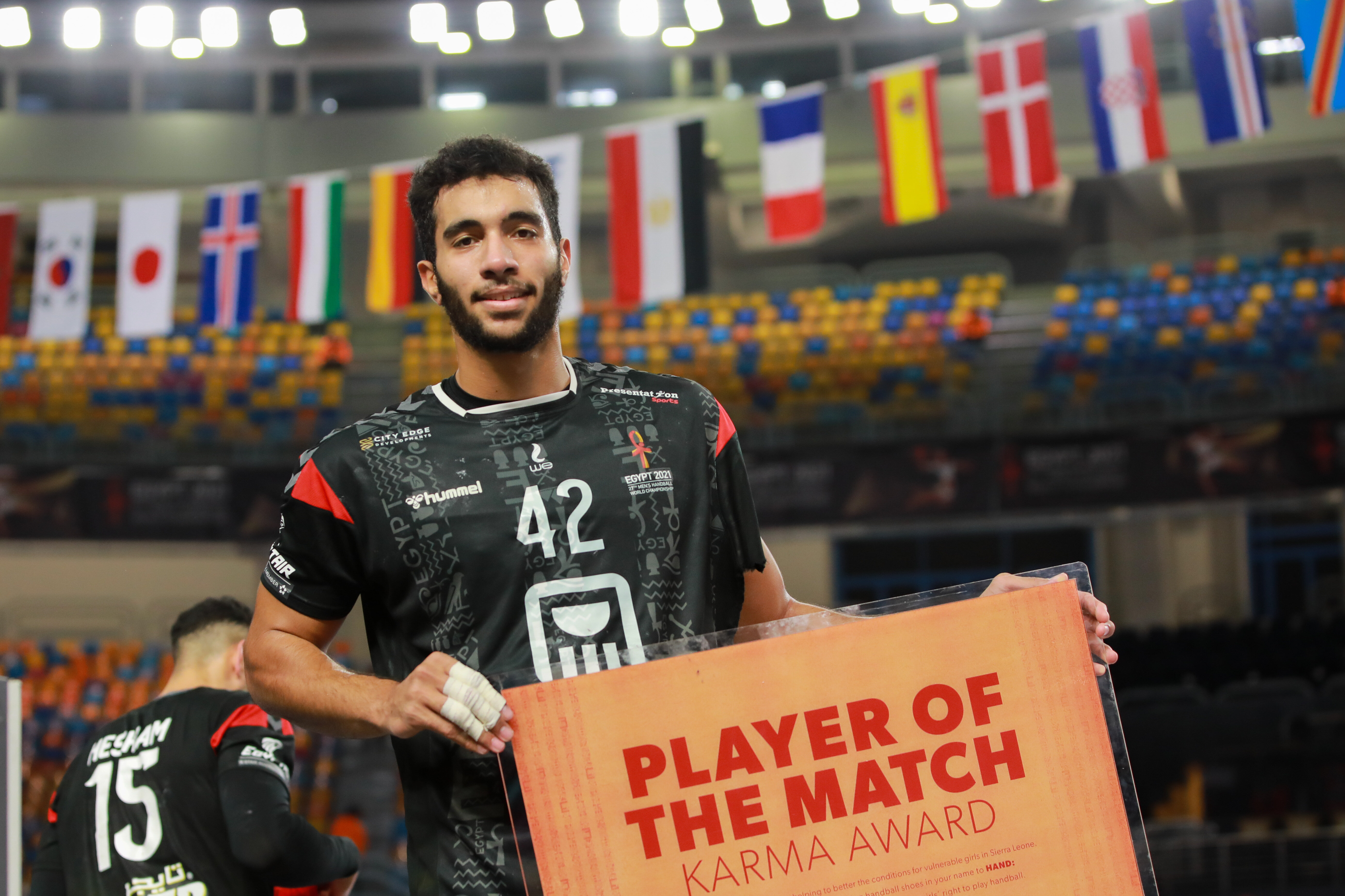 Hassan Kaddah, player of the match - Handball-base.com